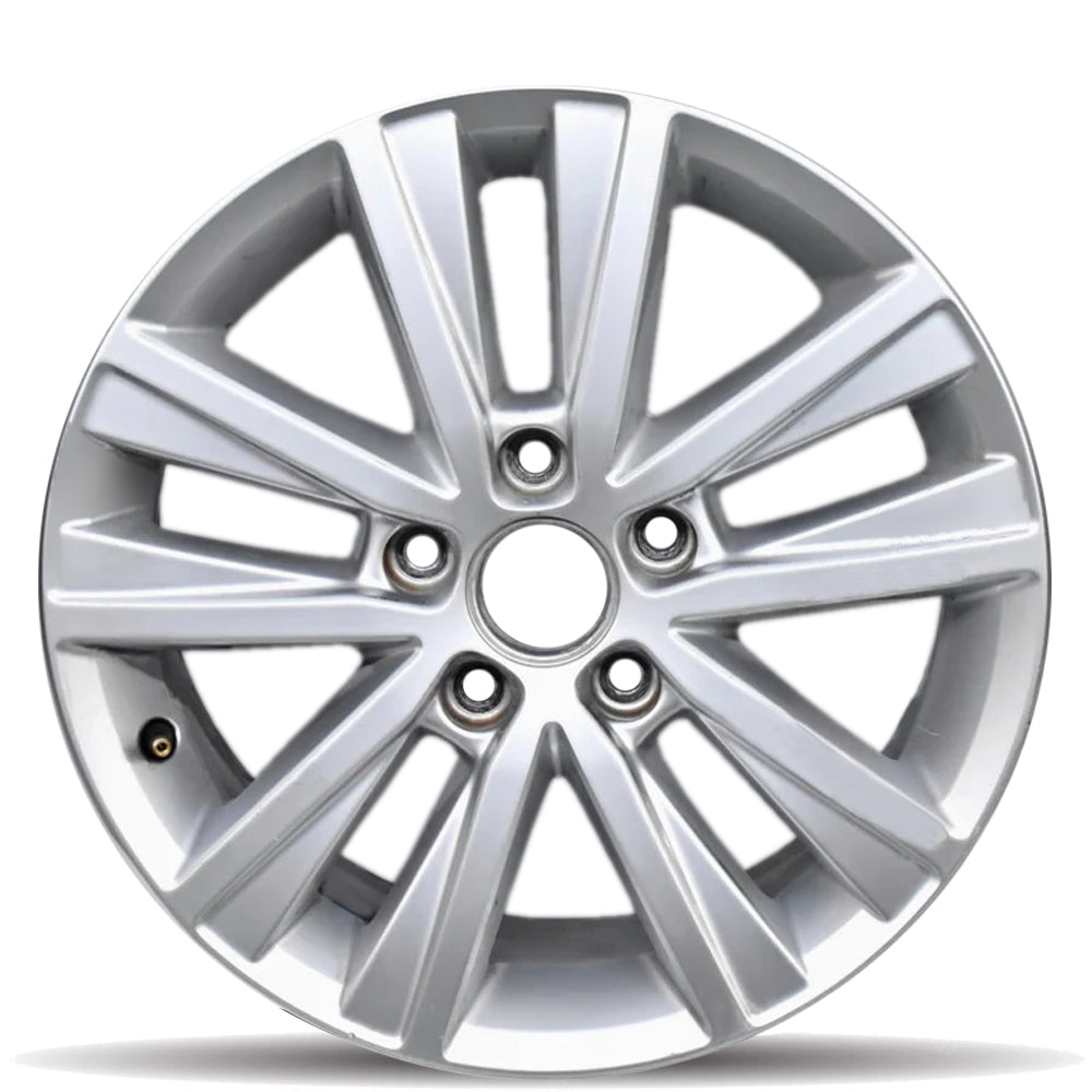 16" Machined & Black Alloy Wheel Rim For 2015-2018 VW Volkswagen Jetta – 5x112, 50mm Offset