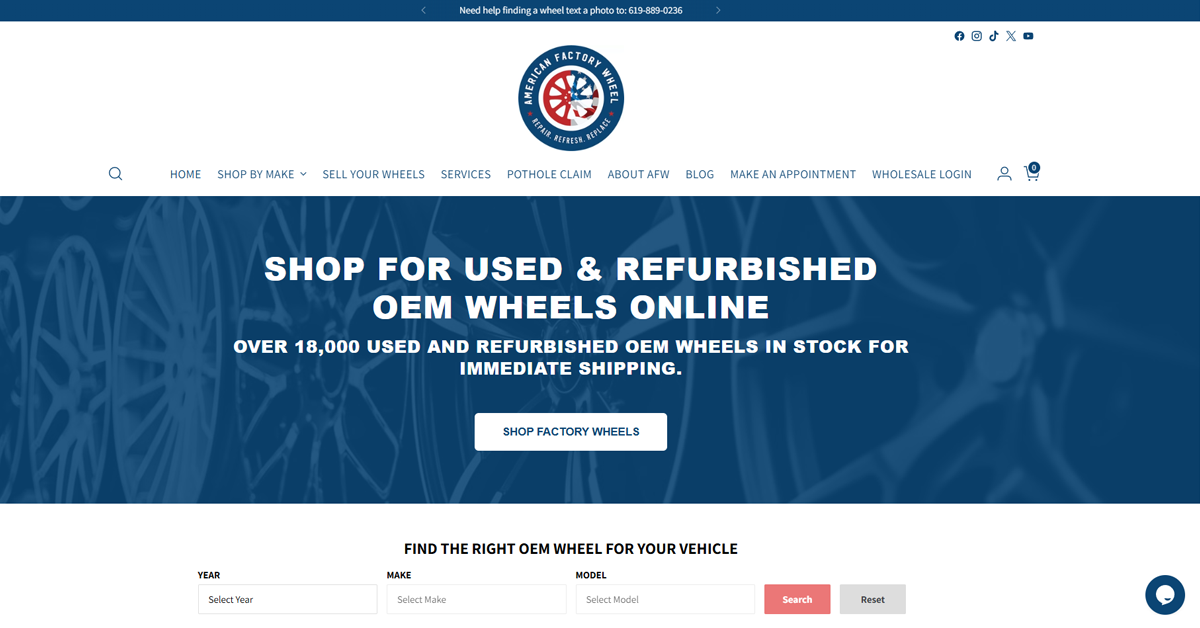 Buy Used & Refurbished OEM Wheels Online | American Factory Wheel ...